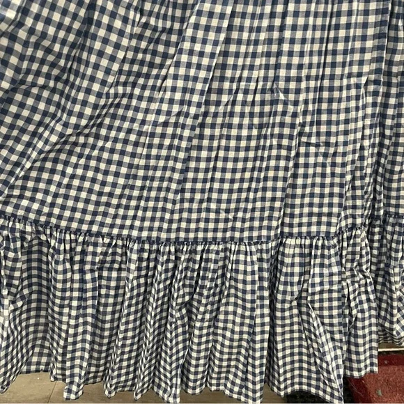 Doen Maxi Dress Sora Blue Gingham Plaid Ruffle Sleeveless size XL - Picture 10 of 13